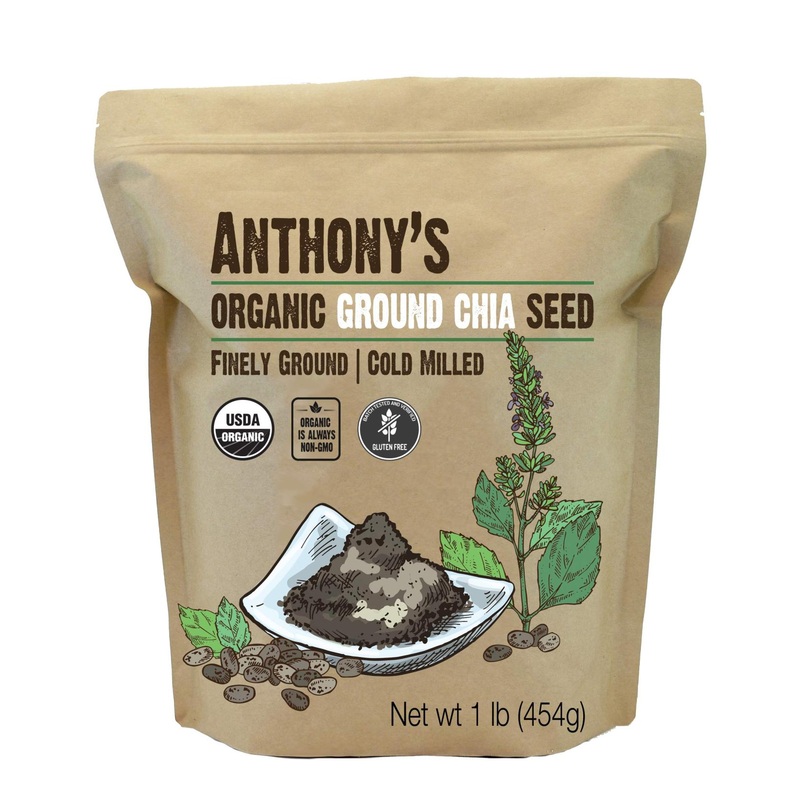 Organic Chia Seed – Anthony’s 1 lb | Gluten Free, Non-GMO, Finely Ground