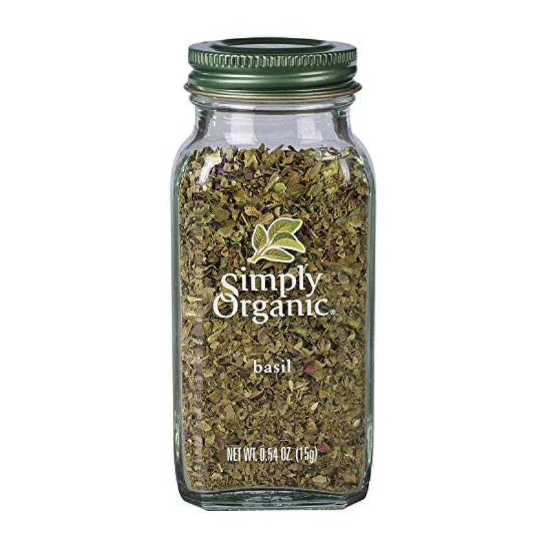Simply Organic Basil 0.54 oz – Premium Culinary Herb for Flavorful Dishes
