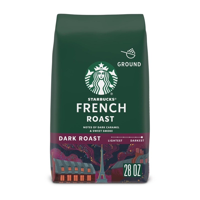 Starbucks Dark Roast Ground Coffee – French Roast 28 oz Bag | Rich & Bold Flavor