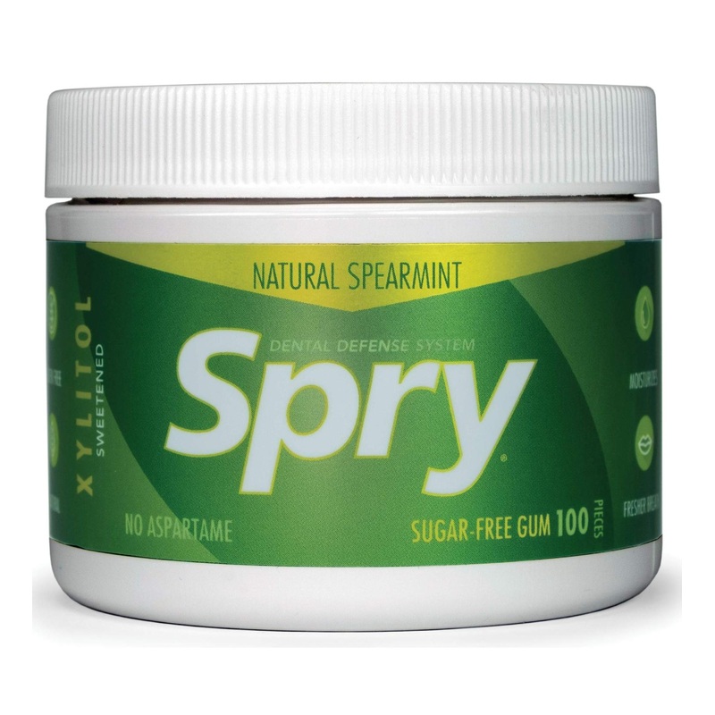 Xlear Spry Spearmint Chewing Gum – Sugar Free, 100 Count (108g) | Fresh Breath & Oral Care