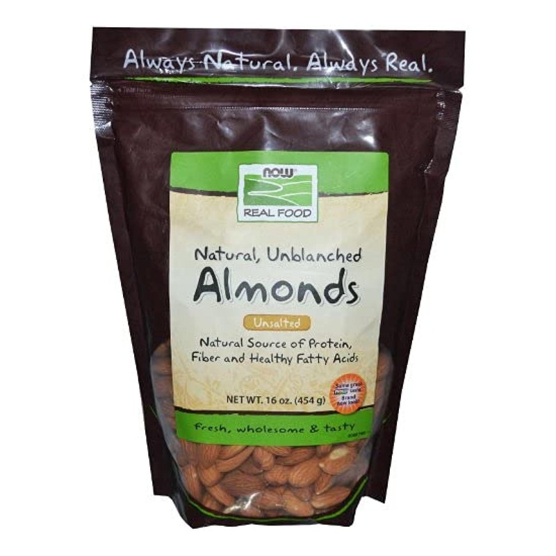 Buy Now Foods Raw Almonds Unsalted 16 oz | Healthy Snacking & Cooking