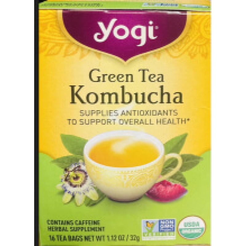 Buy Yogi Tea Organic Green Tea Kombucha – 16 Tea Bags (1.12 oz) – Boost Wellness!