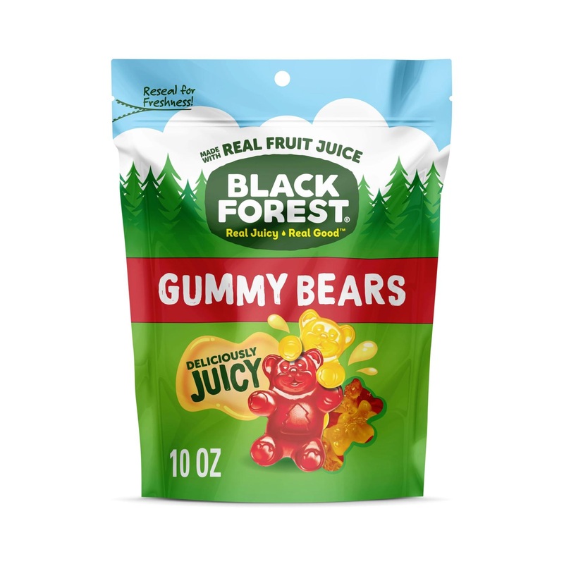 Delicious Black Forest Gummy Bears – Fruit Flavor Made with Real Juice 10 oz | International Shipping Available