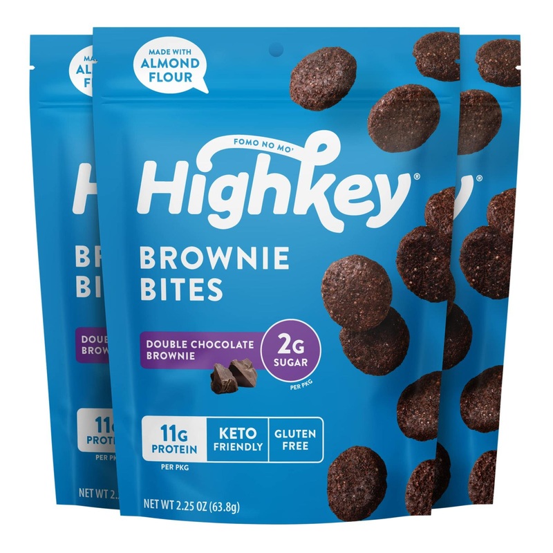 HighKey Keto Chocolate Brownie Cookies – Low Carb Snack – 3 Packs (16 Pieces)