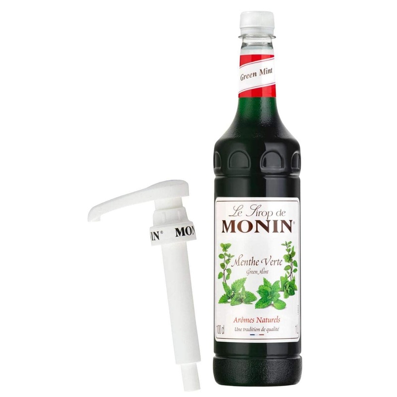 MONIN Premium 1L Green Mint Coffee Syrup with Pump – Pack of 1 | Buy Online