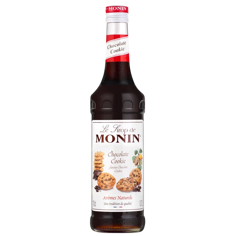 MONIN Premium Chocolate Cookie Syrup 700ml – Vegan & Allergen-Free for Coffee & Cocktails