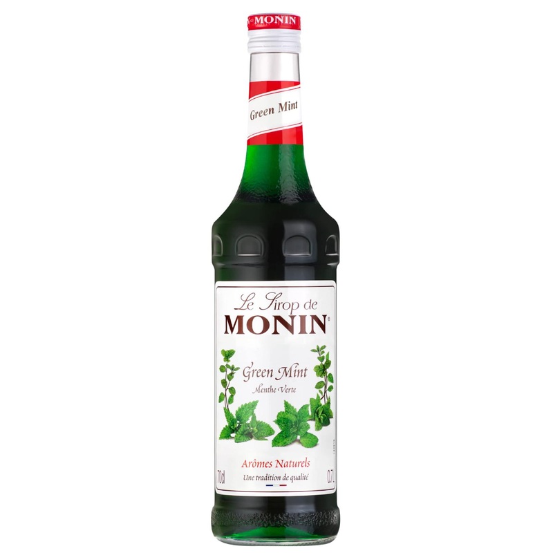 MONIN Premium Green Mint Syrup 700ml for Cocktails and Mocktails – Vegan-Friendly & Allergen-Free