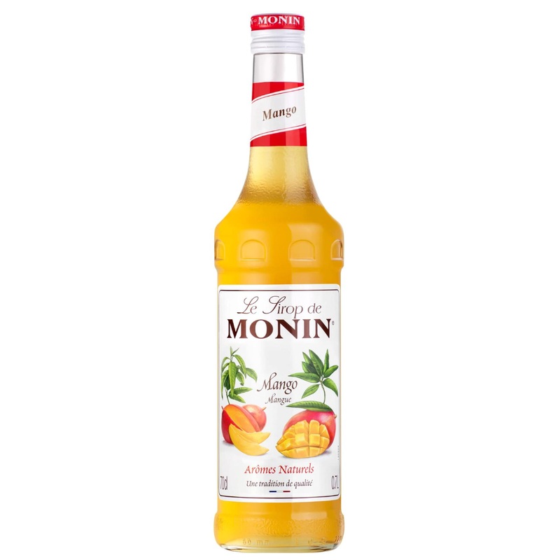 MONIN Premium Mango Syrup 700ml – Vegan-Friendly, Allergen-Free, 100% Natural – Ideal for Cocktails and Mocktails – Pack of 1