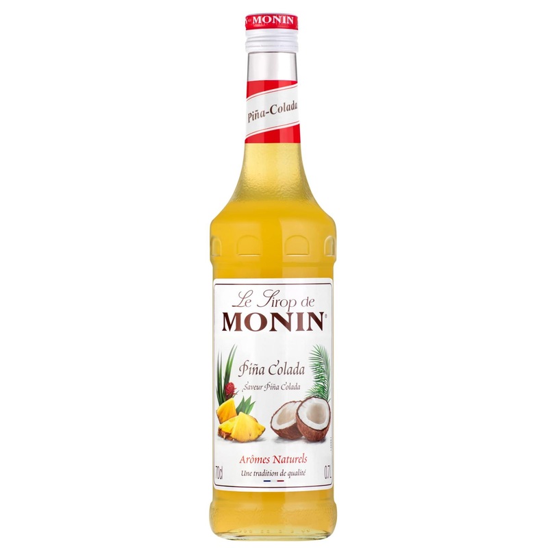 MONIN Premium Pina Colada Syrup 700ml – Vegan-Friendly, Allergen-Free, 100% Natural Flavours – Ideal for Cocktails, Mocktails, Pi a Coladas – Pack of 1