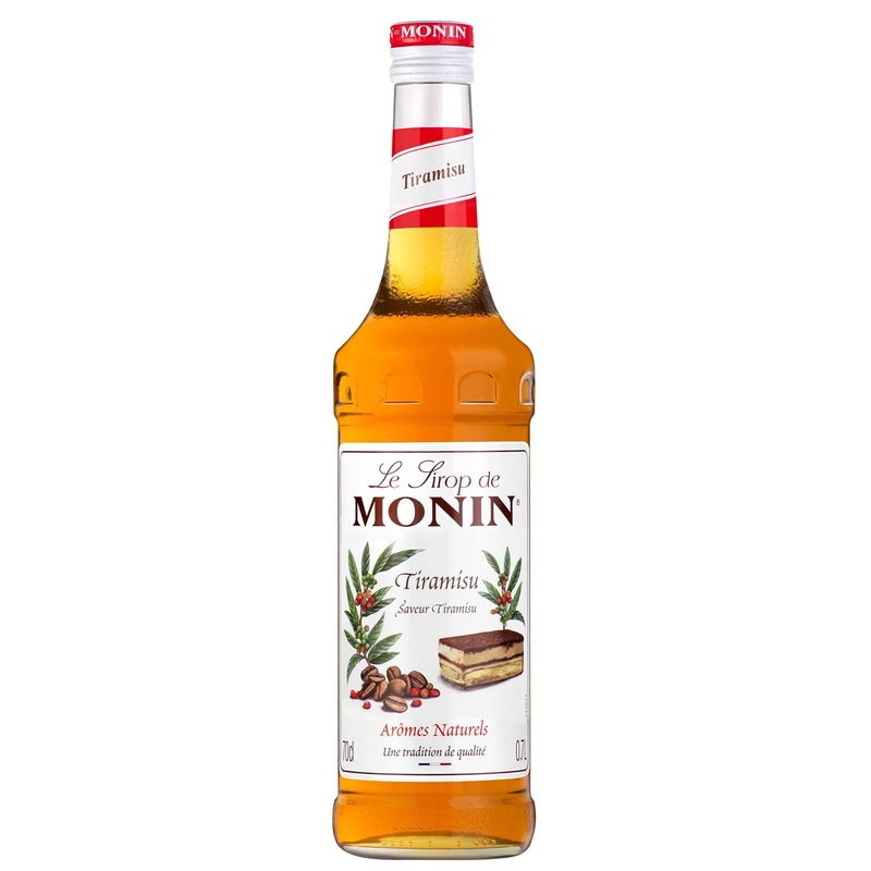 MONIN Premium Tiramisu Syrup 700ml – Ideal for Coffee, Baking, and Cocktails | Vegan-Friendly, Allergen-Free, 100% Natural | Tiramisu Flavor – 700 ml (Pack of 1)