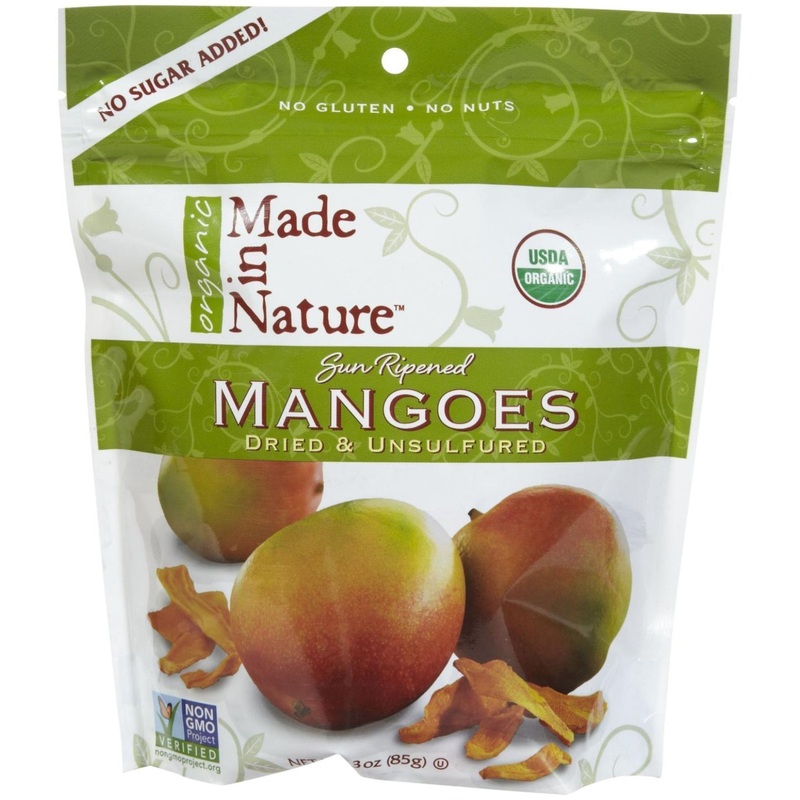 Organic Dried Mangoes – Sweet & Tangy Super Snacks | Made in Nature 3 oz