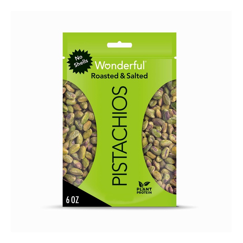Roasted & Salted No-Shell Wonderful Pistachios – 6 Oz