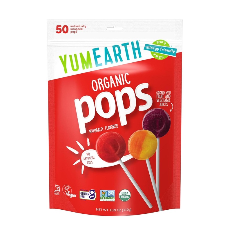 YumEarth Organic Lollipops – 50 Count Variety Pack | All-Natural Candy