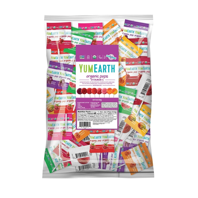 YumEarth Organic Vitamin C Pops – 300 Count, 5 lbs | Natural & Delicious Treats